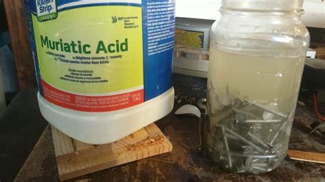 muriatic acid on galvanized metal